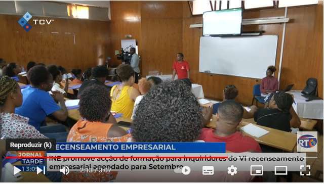 INE promove ação de formação para inquiridores do recenseamento empresarial agendado para setembro